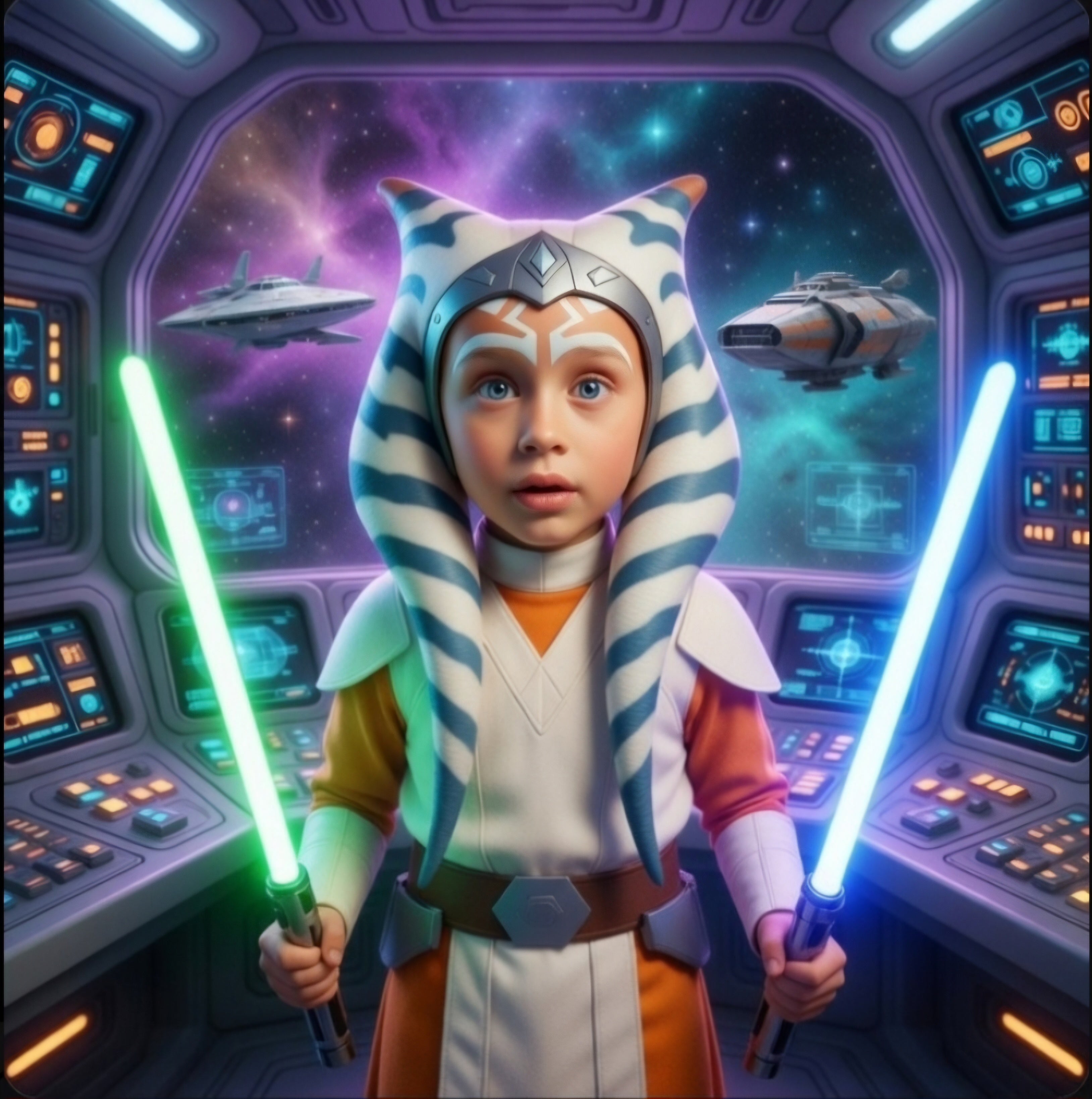 💎 Star Commander – Face Swap Kids Hoodie 💎