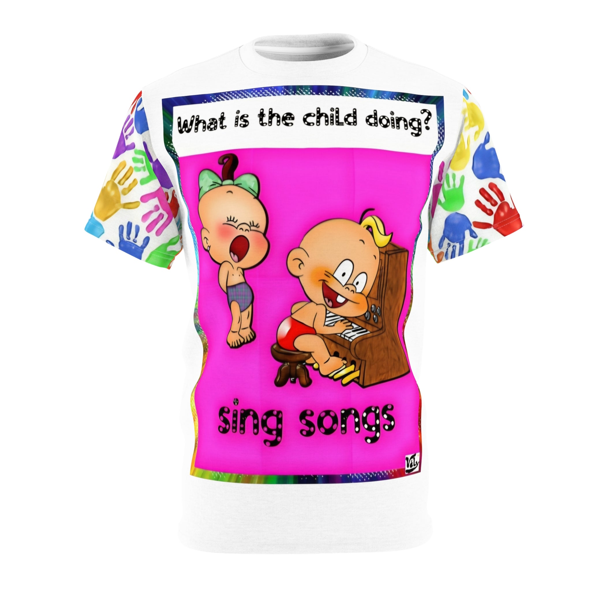 What Does It Do? Bright Graphic T‑Shirt
