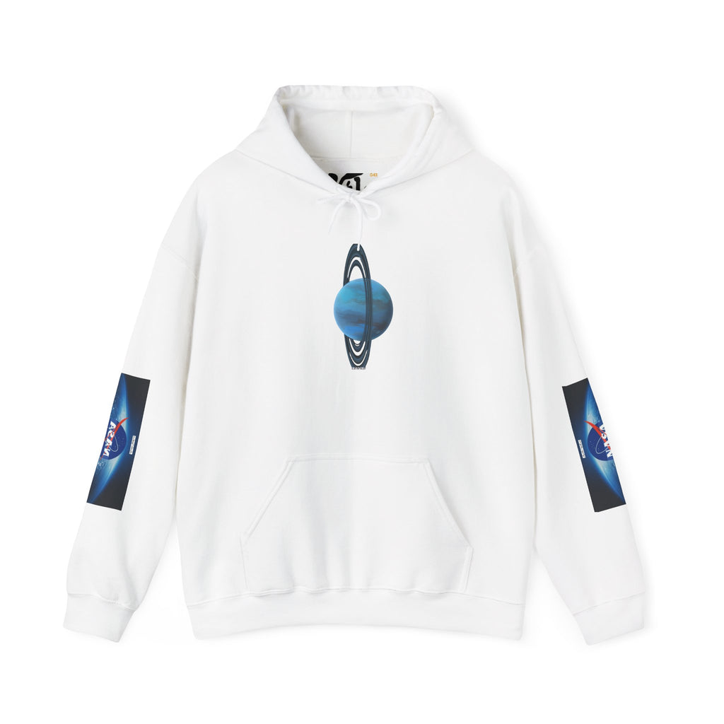 HOODIE  MY GALAXY URAN — Retro Sci‑Fi Planet Graphic Pullover