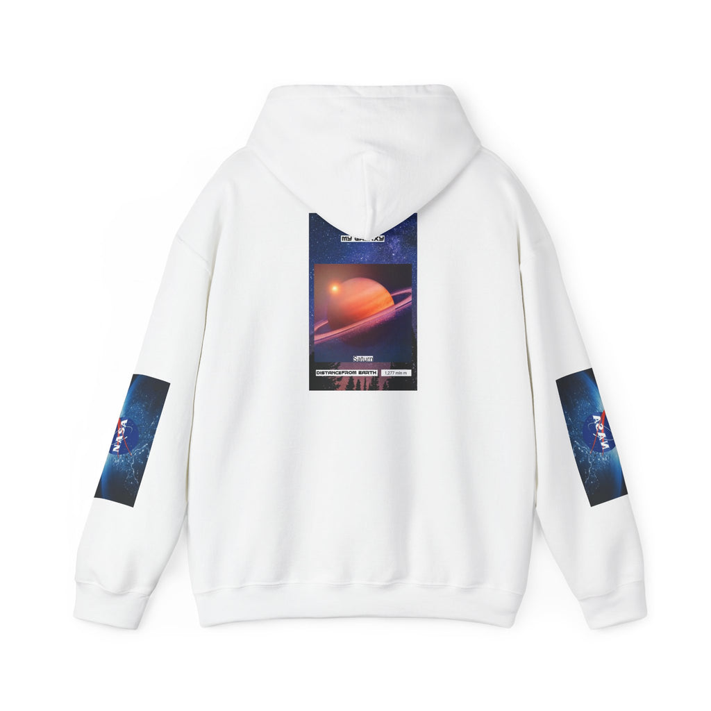 HOODIE MY GALAXY  Planet Hoodie — Retro Saturn Graphic Hooded Sweatshirt