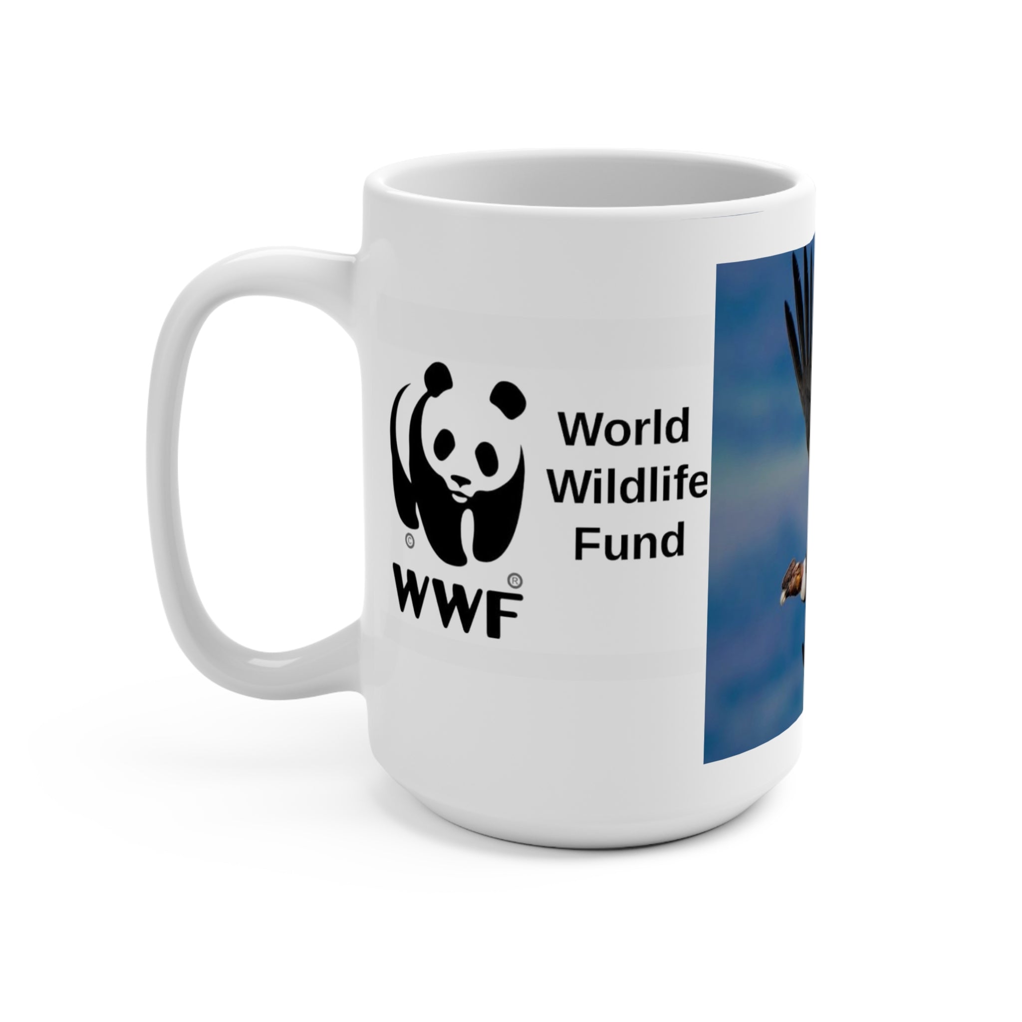 MUG NATURE WWF California Condor Photo Mug — 15oz Wildlife Conservation Coffee Cup