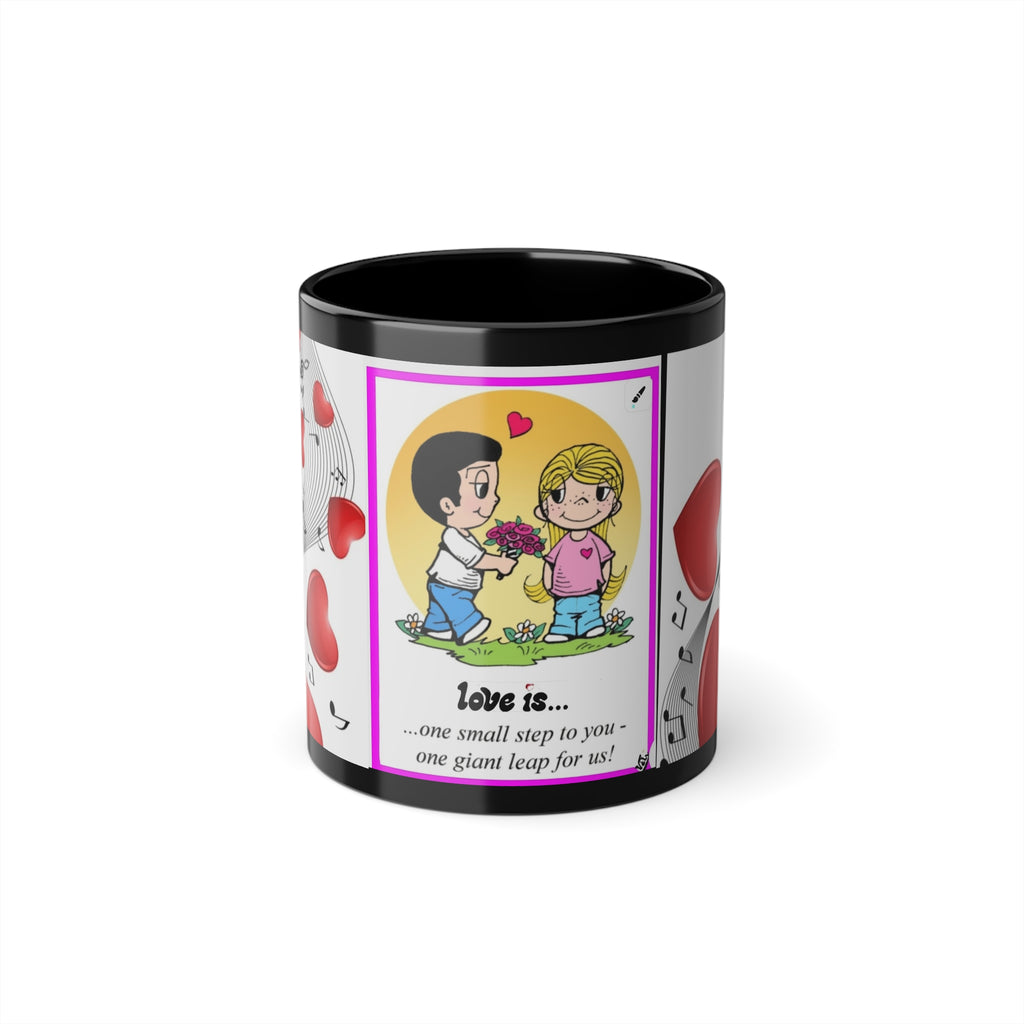 CUP - LOVE IS - Series Black Coffee Mug — 11oz Gift for Family & Friends