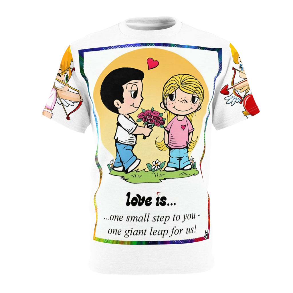 تيشيرت ذو أجواء مشرقة - تيشيرت مطبوع بالكامل بألوان زاهية