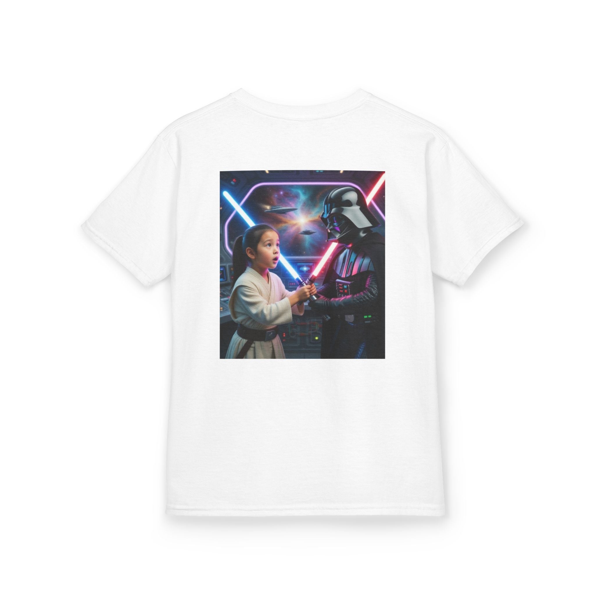FACE SWAP collection COSMIC Kids Star Wars Light Saber Battle Tee