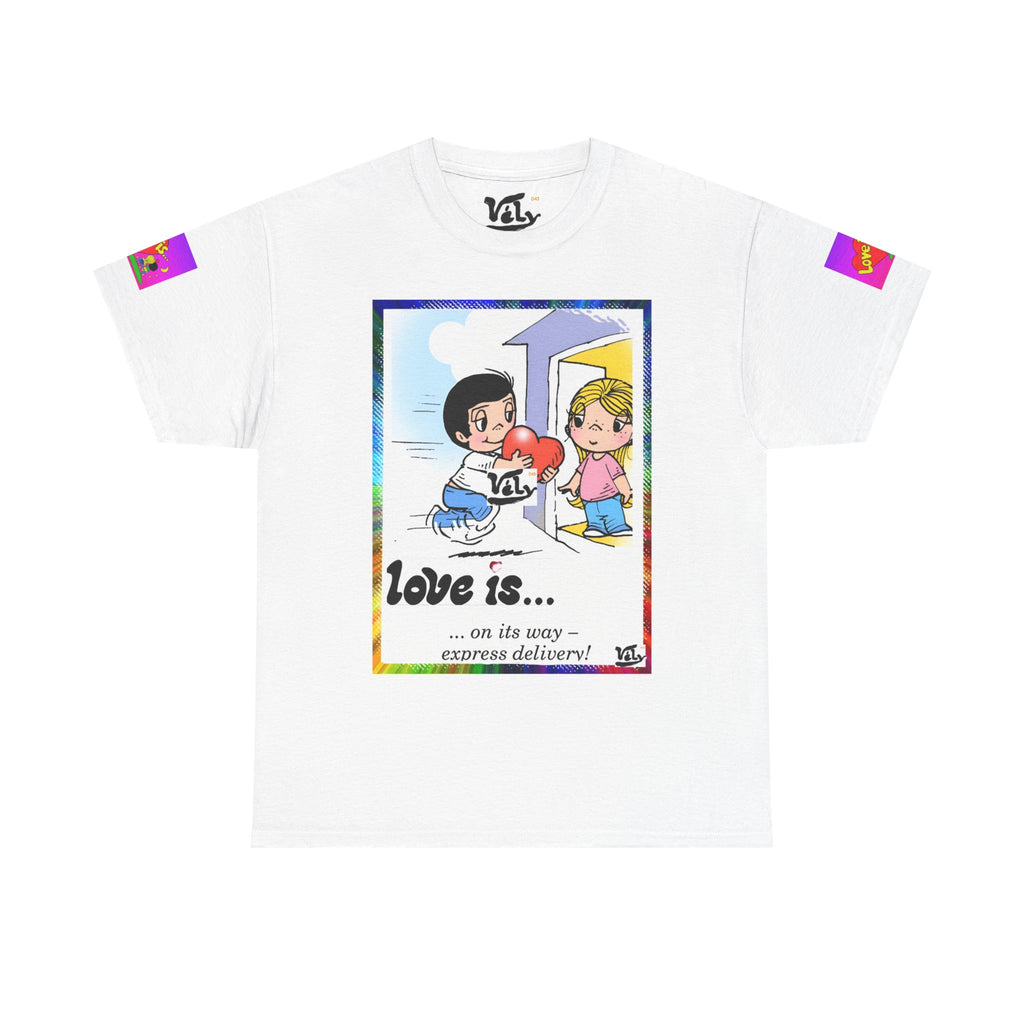 💎 LOVE IS... Cute Retro Couple Graphic Tee — Matching T-Shirt Gift for Partners 💎