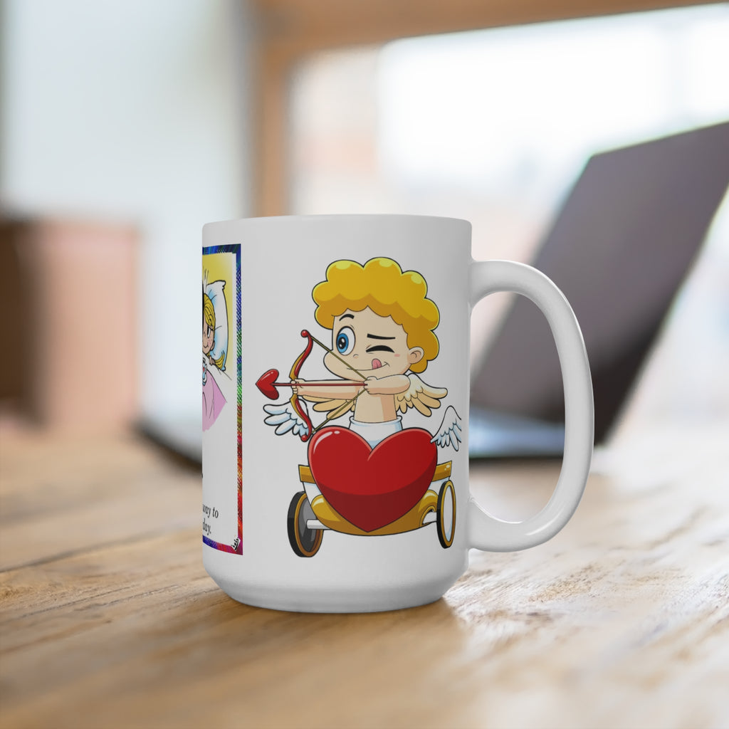 LOVE IS 15oz Mug — Romantic Gift for Lovers, Friends & Colleagues