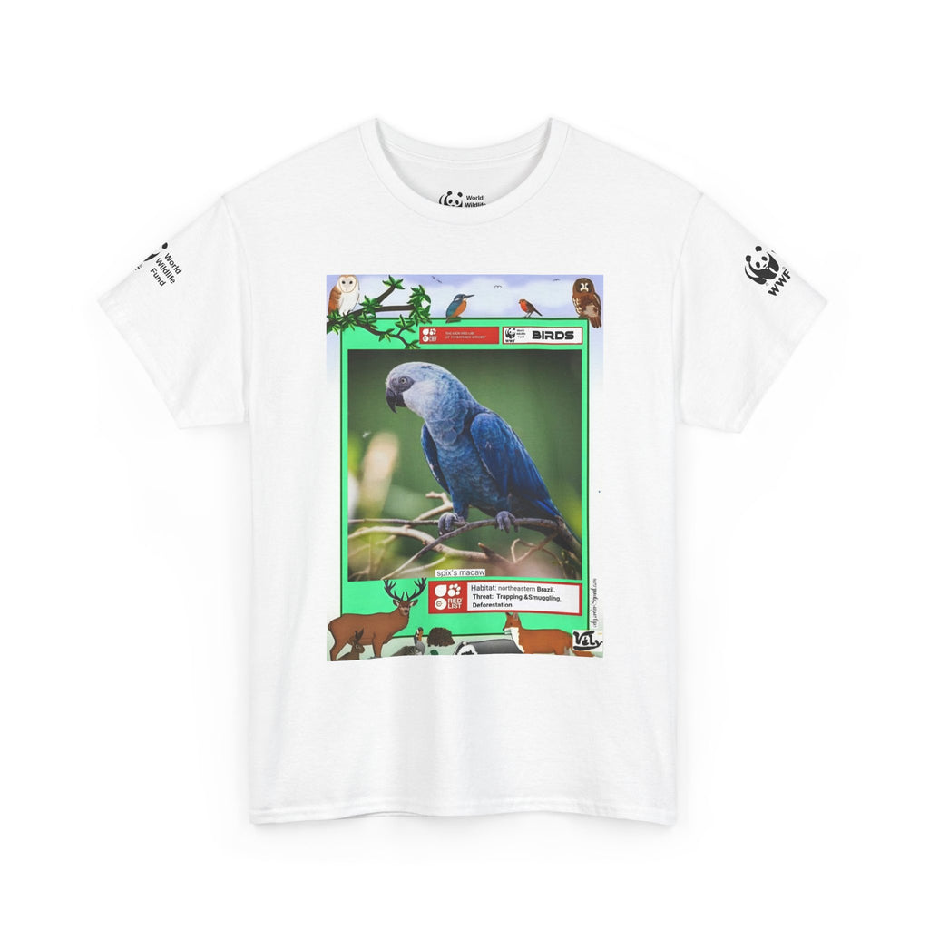 Nature & Birds Bright Floral T-Shirt — Gift for Bird Lovers