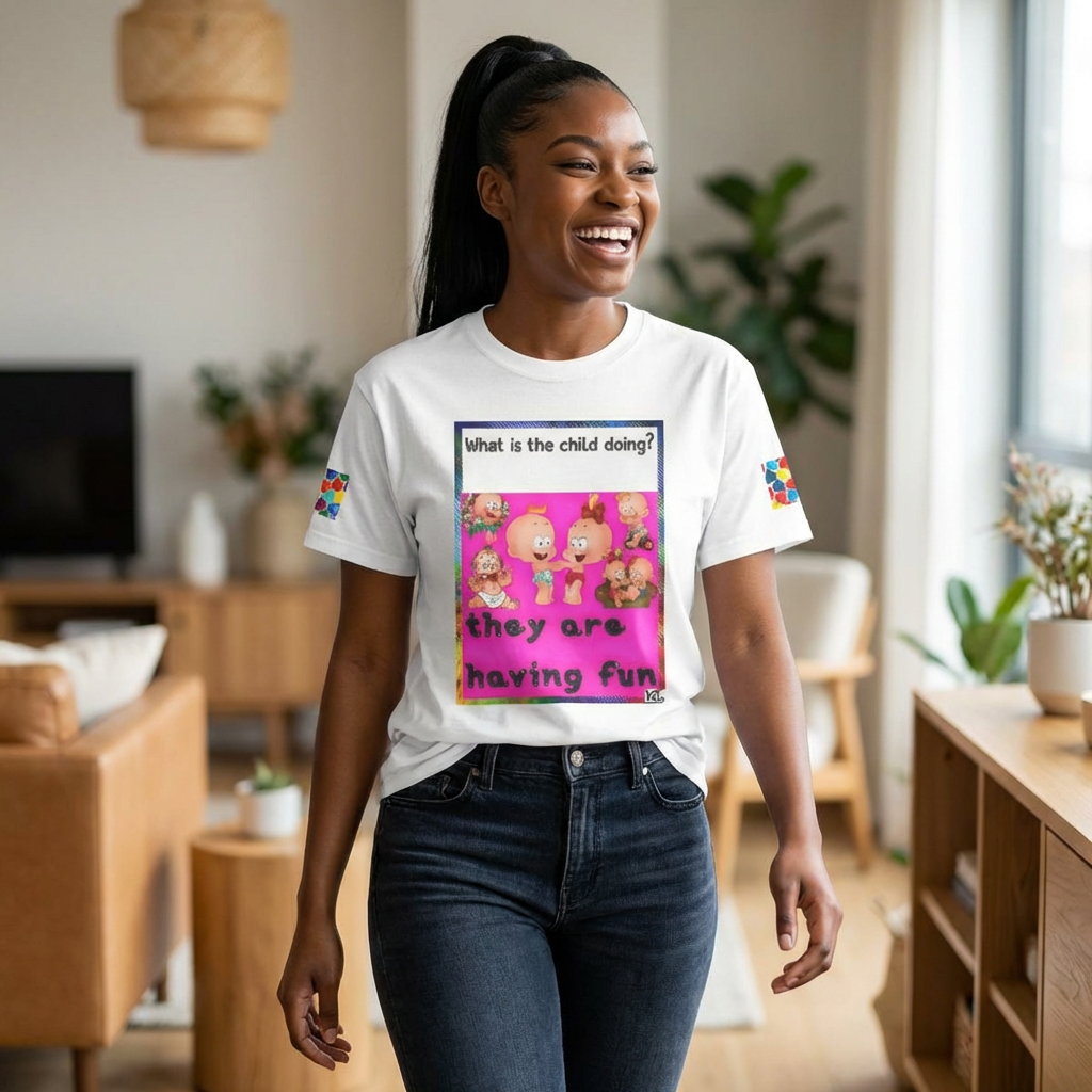 Kids Art T‑Shirt — "What Are the Children Doing?" Cute Classroom Graphic Tee