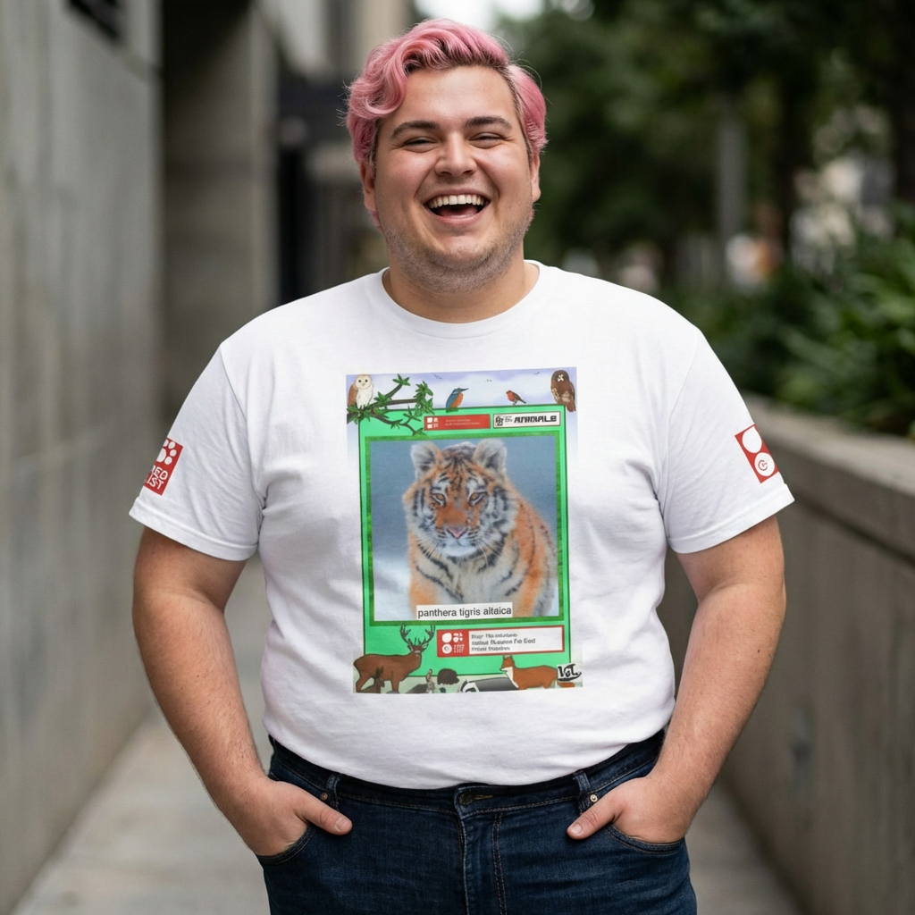 Nature Animals Bright Tee — Vibrant Wildlife Graphic T-Shirt