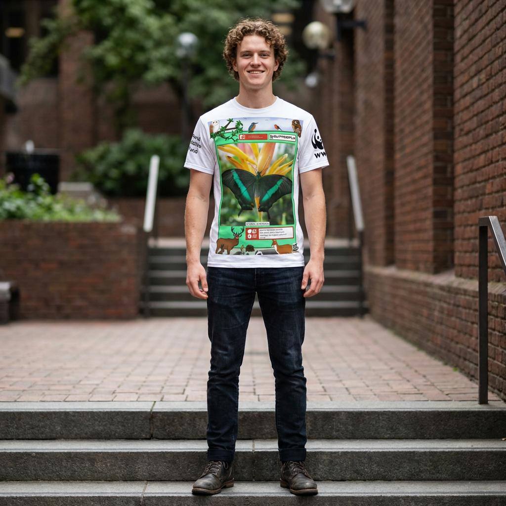 Butterfly Nature Tee — Bright Elegant Gift for Nature Lovers