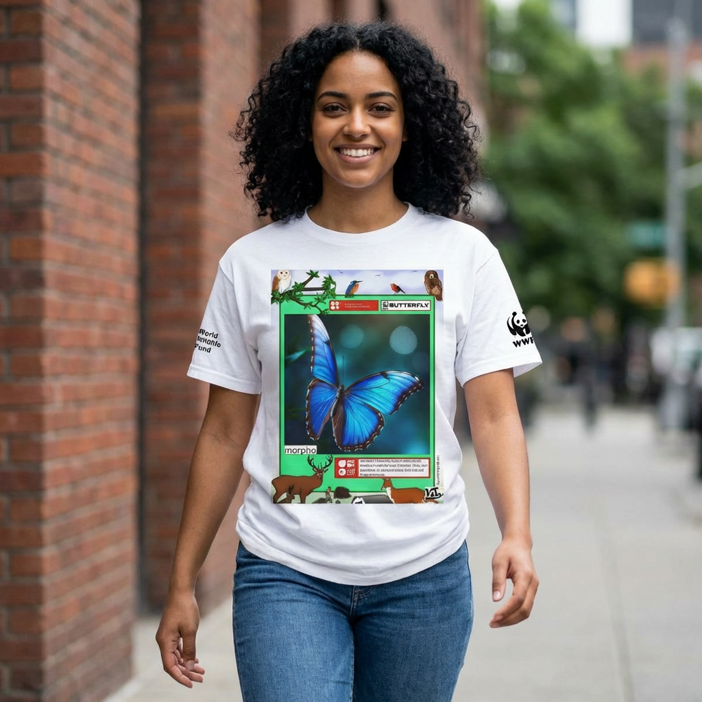 自然愛好家Tシャツ - 明るくエレガントな花柄デザイン