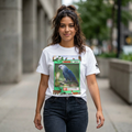 Nature & Birds Bright Floral T-Shirt — Gift for Bird Lovers