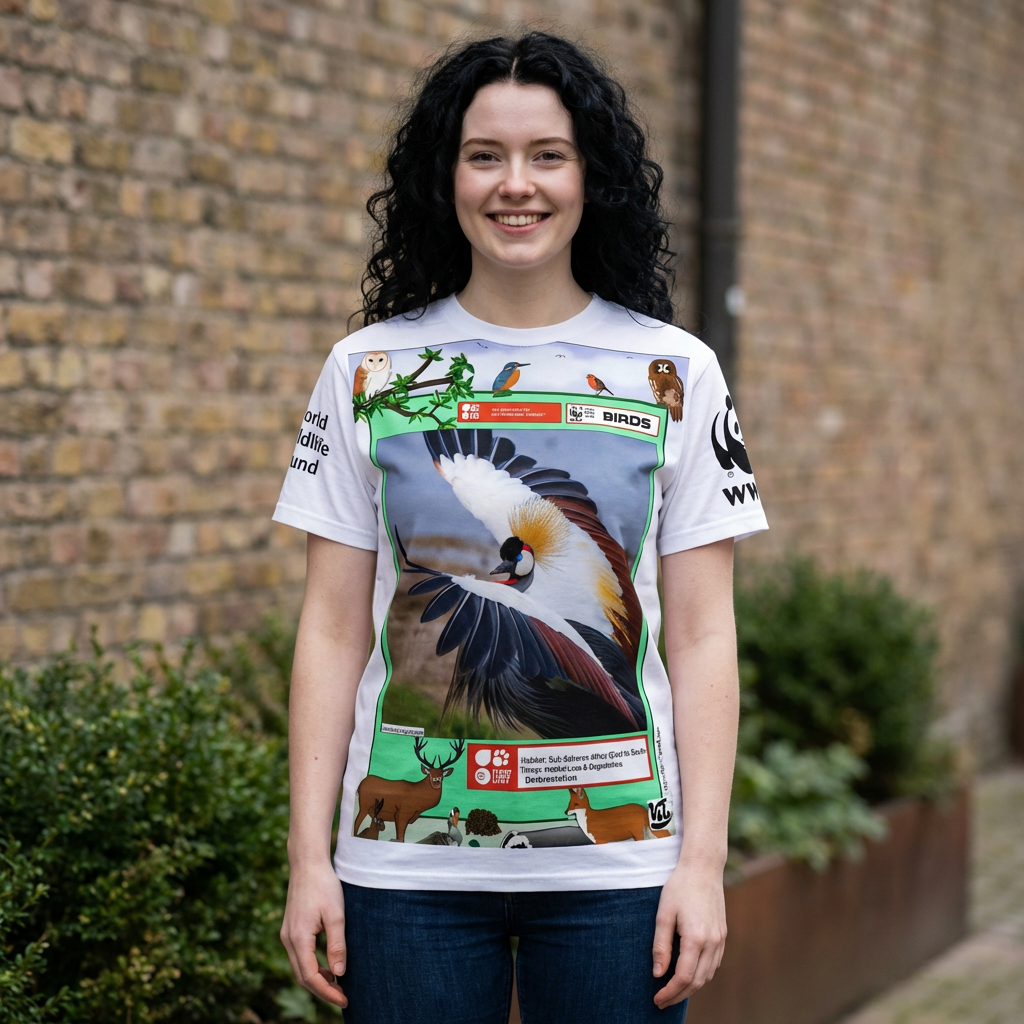 ネイチャーバードTシャツ — 自然愛好家のための鮮やかでエレガントなTシャツ