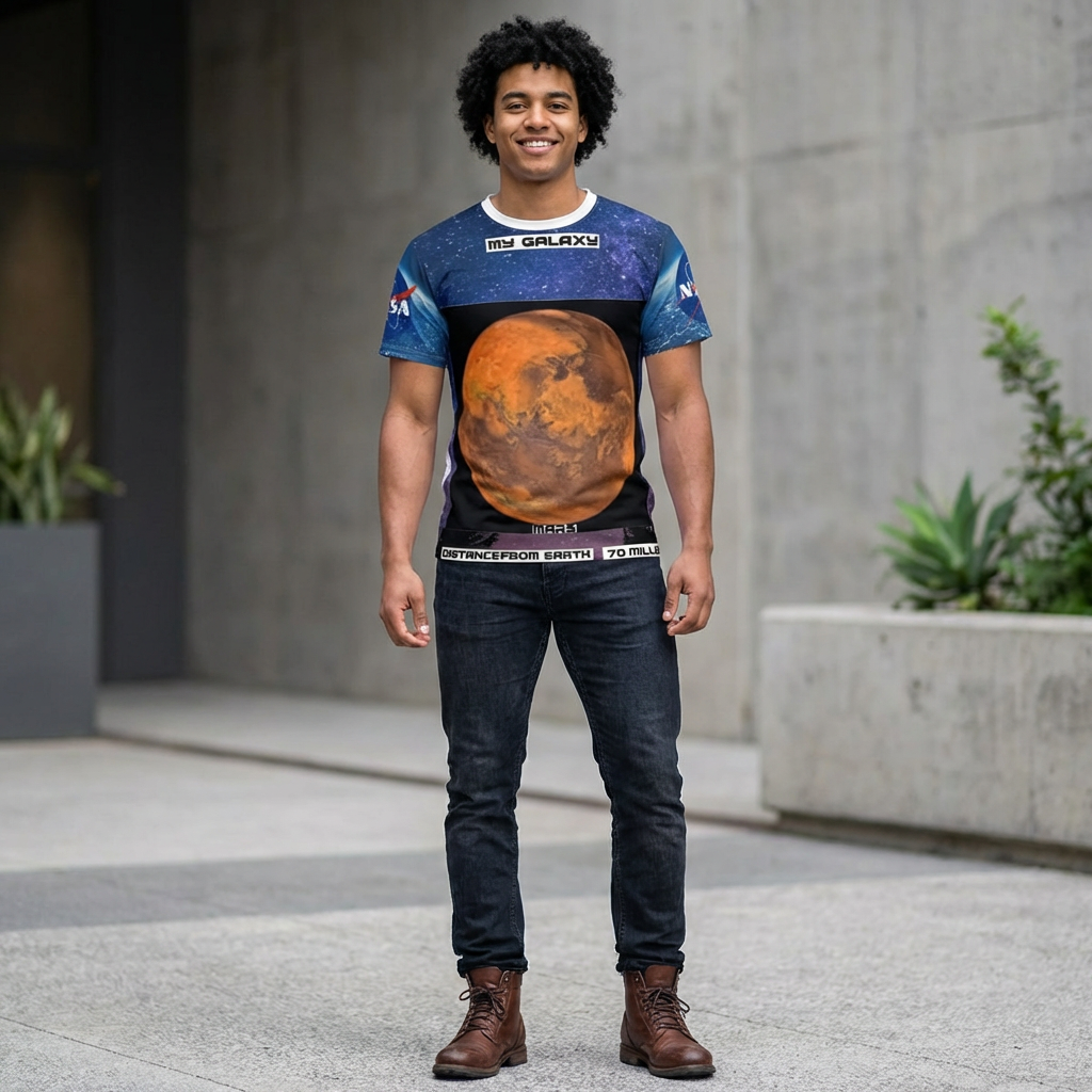 My Galaxy Mars Series T-Shirt — Bright Elegant All-Over Print Gift