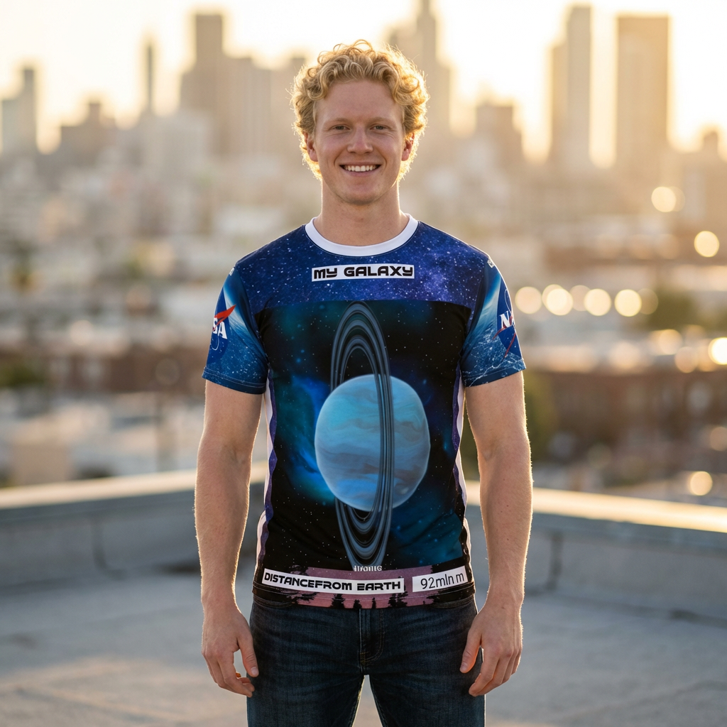 My Galaxy Uranus Birthday Tee — Husband & Son Gift