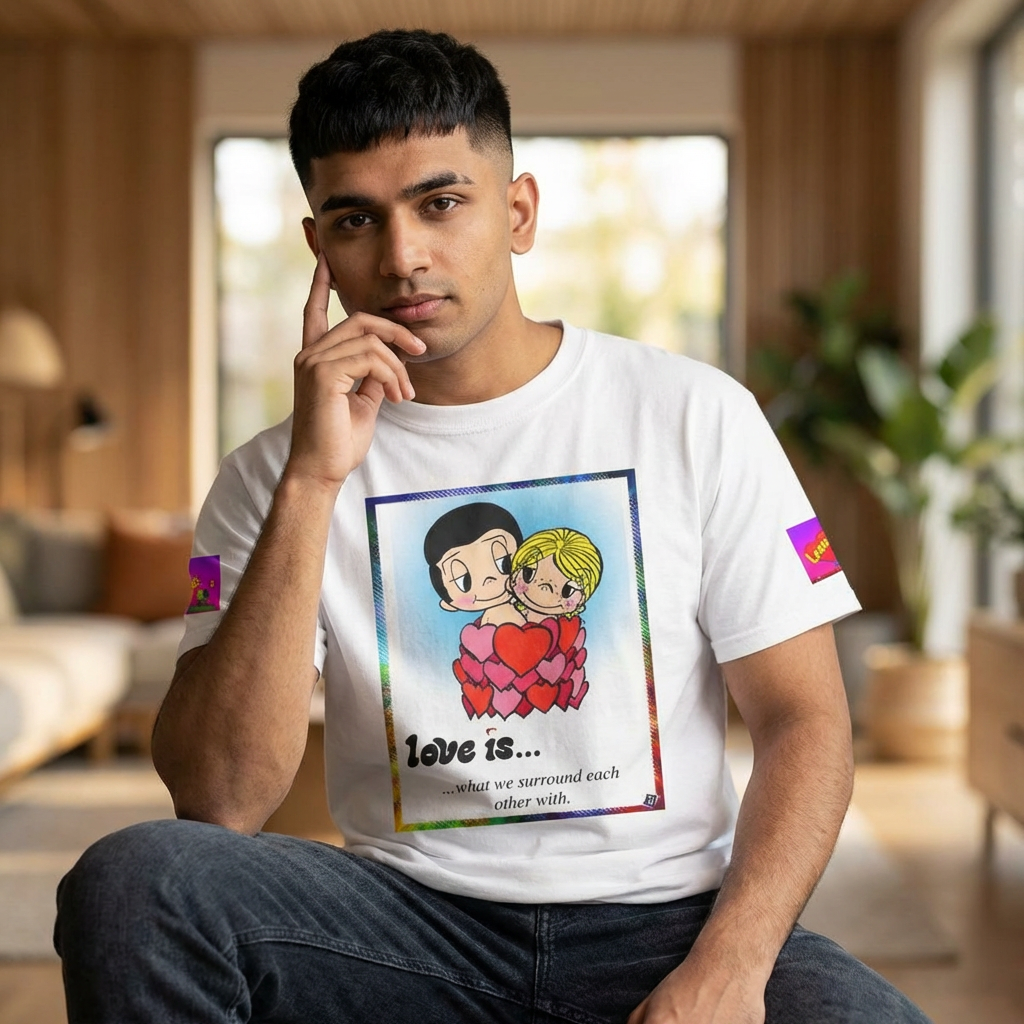 💎 Love Is... Vintage Cartoon Couples Tee — Romantic Valentine's Day Gift T-Shirt 💎