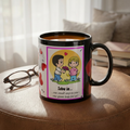 CUP - LOVE IS - Series Black Coffee Mug — 11oz Gift for Family & Friends