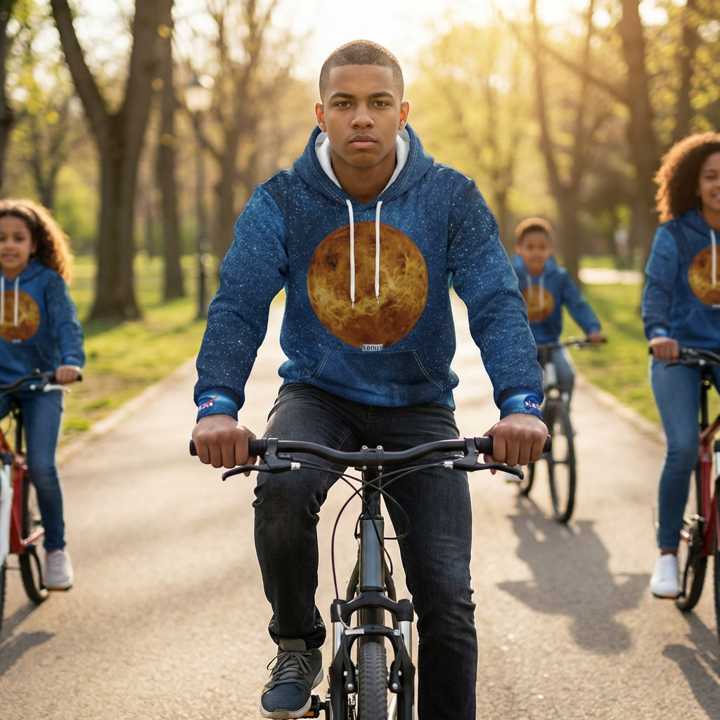 Hoodie - Venus Galaxy Pullover Hoodie (My Galaxy: Distance From Earth 38min miles)