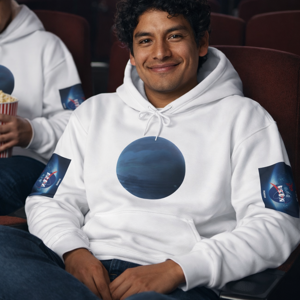 HOODIE MY GALAXY planet Neptune Nebula Circle Hoodie – Futuristic Vaporwave Graphic Sweatshirt