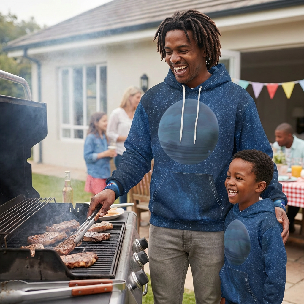 Galaxy Planet Graphic Hoodie — 'My Galaxy' Space Pullover