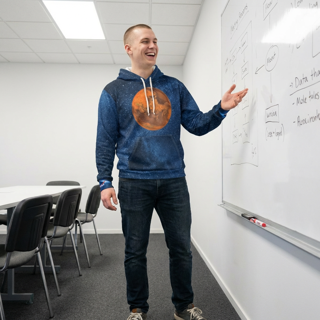 Galaxy Mars Hoodie — 'My Galaxy' Space Pullover