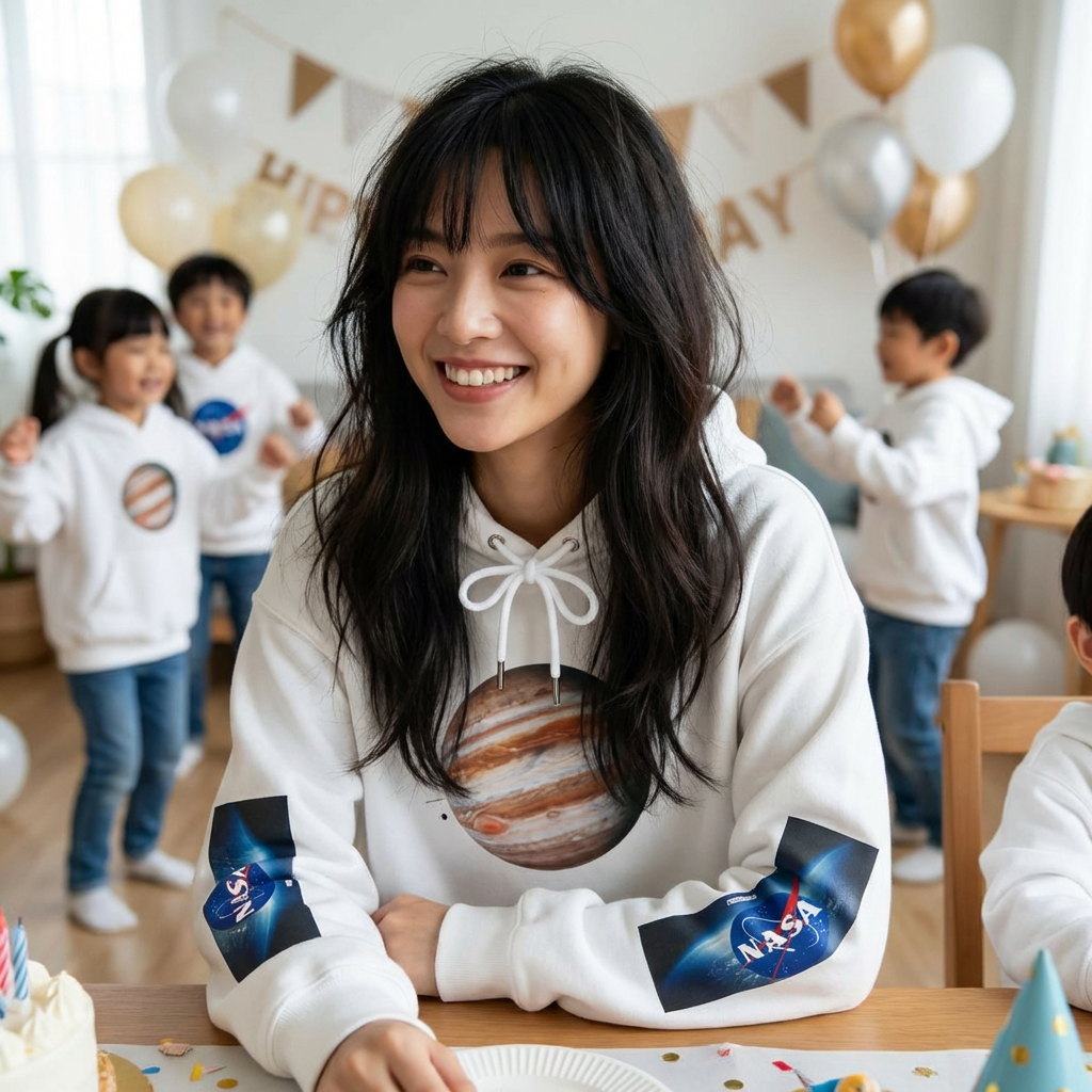 HOODIE MY GALAXY Planet Jupiter Hoodie — NASA-Inspired Space Graphic Pullover