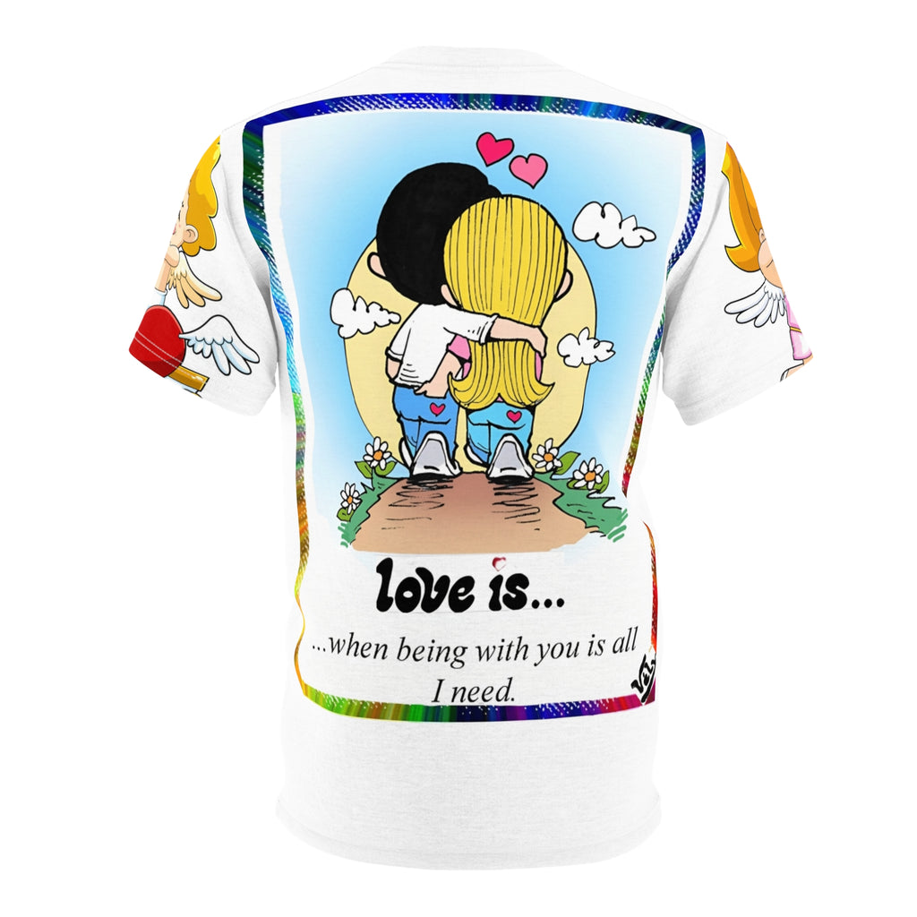 تيشيرت ذو أجواء مشرقة - تيشيرت مطبوع بالكامل بألوان زاهية