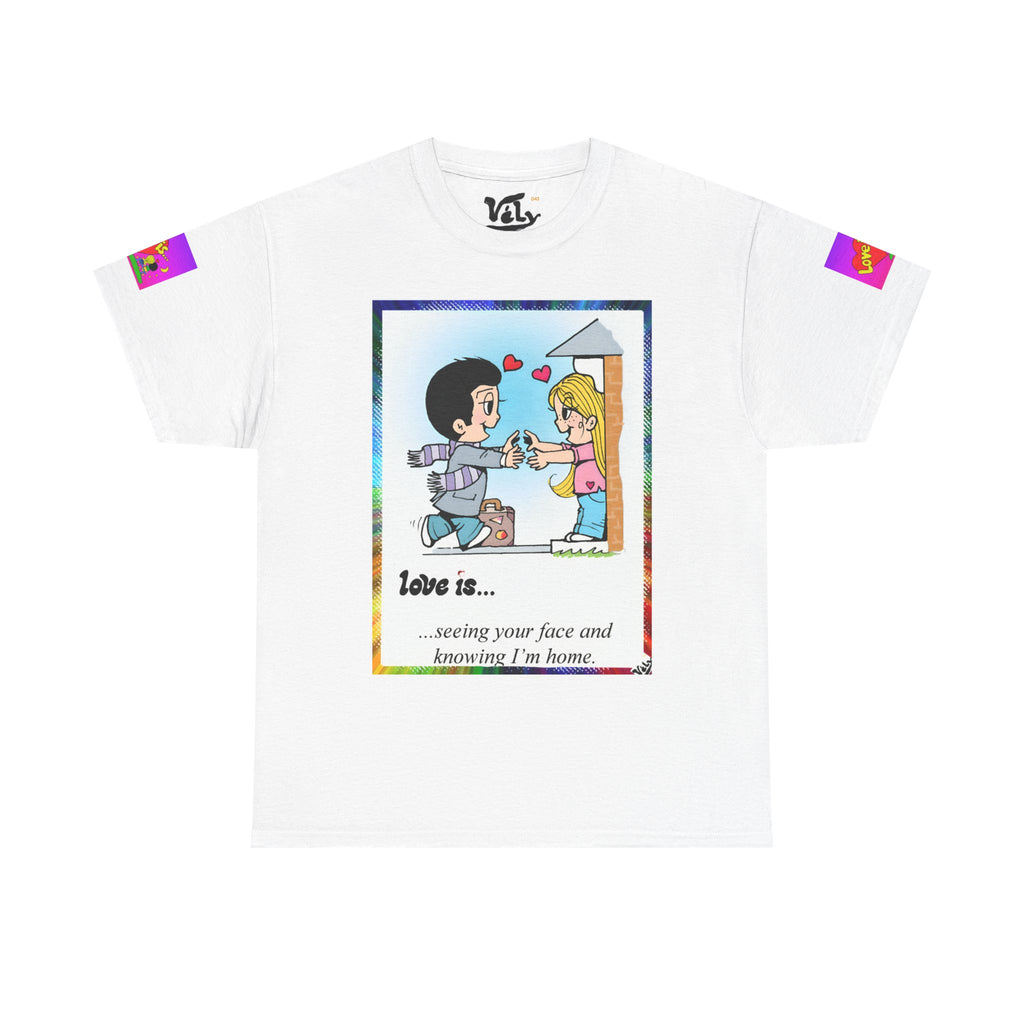 💎 LOVE IS... Graphic Tee — Retro Couple Romance T-Shirt 💎