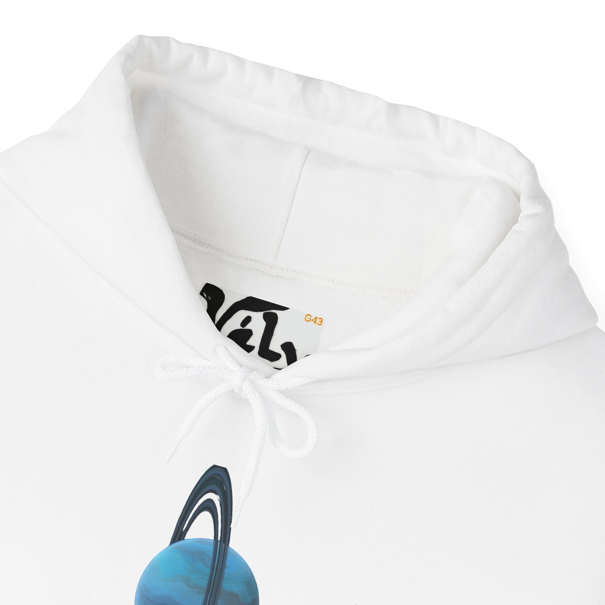 HOODIE  MY GALAXY URAN — Retro Sci‑Fi Planet Graphic Pullover