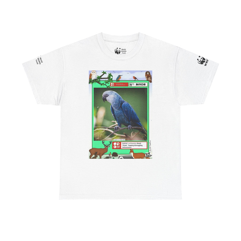 Nature & Birds Bright Floral T-Shirt — Gift for Bird Lovers