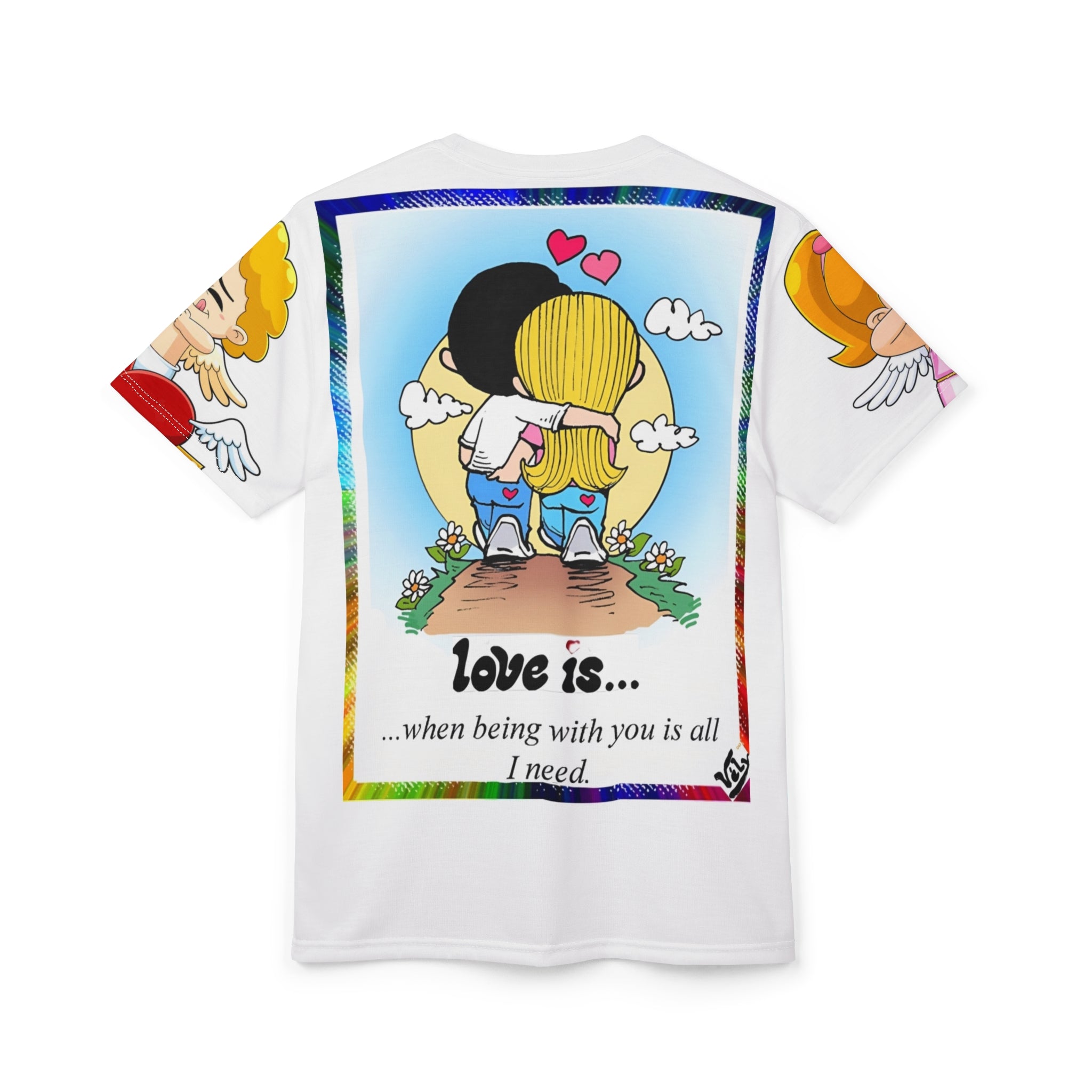 💎 Love Is... Couple Tee — "My Good Luck I Found Someone Like You" Retro Cartoon Shirt 💎