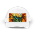 HAT NATURE Retro Floral Trucker Hat — Tropical Bird of Paradise Patch
