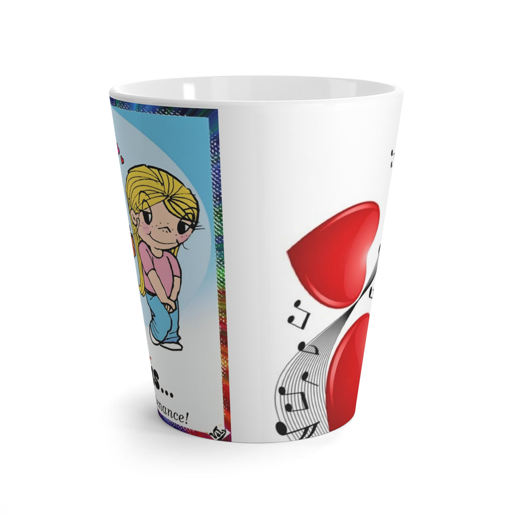 CUP -LOVE IS...- Latte Mug — "Love Is... high-maintenance" Cartoon Couples Coffee Cup