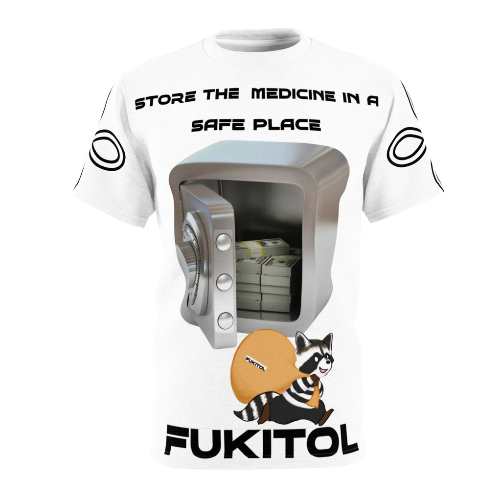 T shirt -Fukitol- Graphic Tee — "Store in a Safe Place" Bright Gift T‑Shirt