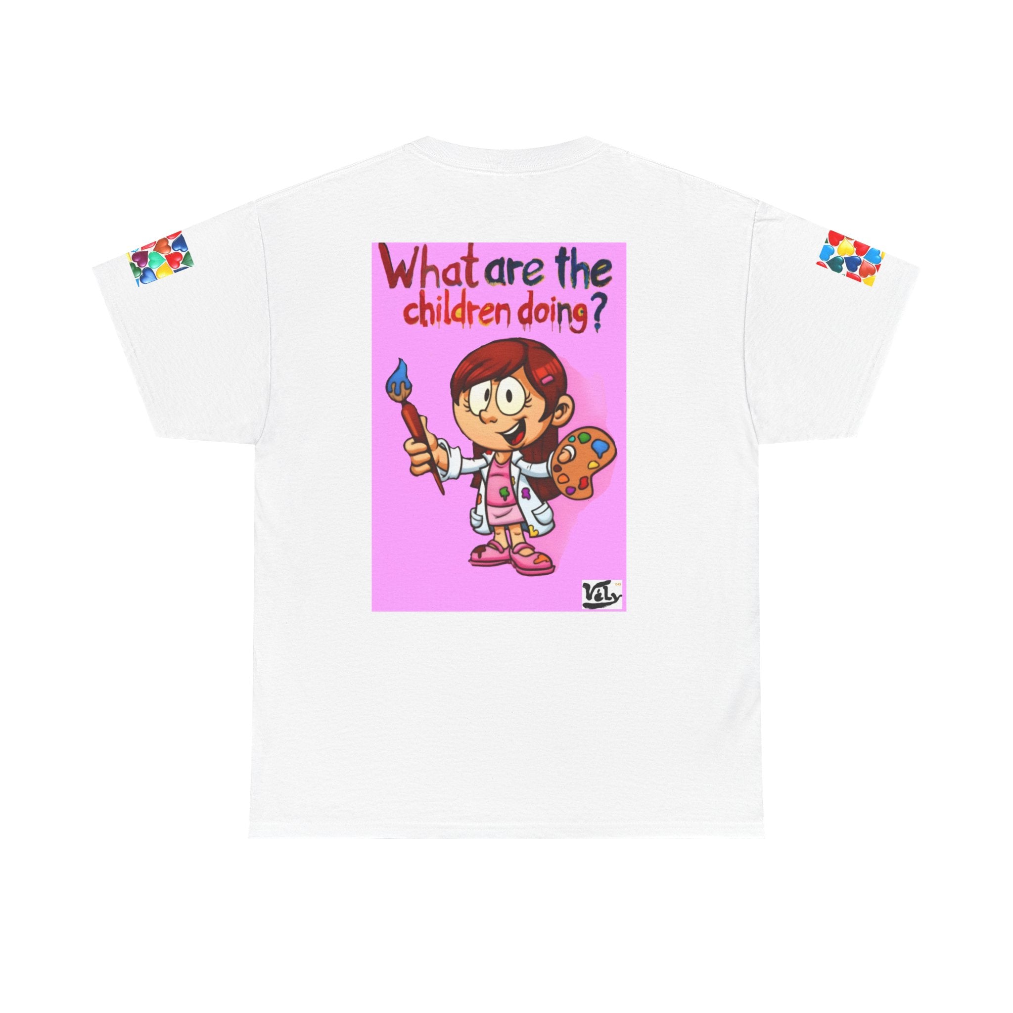 What Are the Children Doing? Tee — Cute Kids’ Illustration Graphic T-Shirt