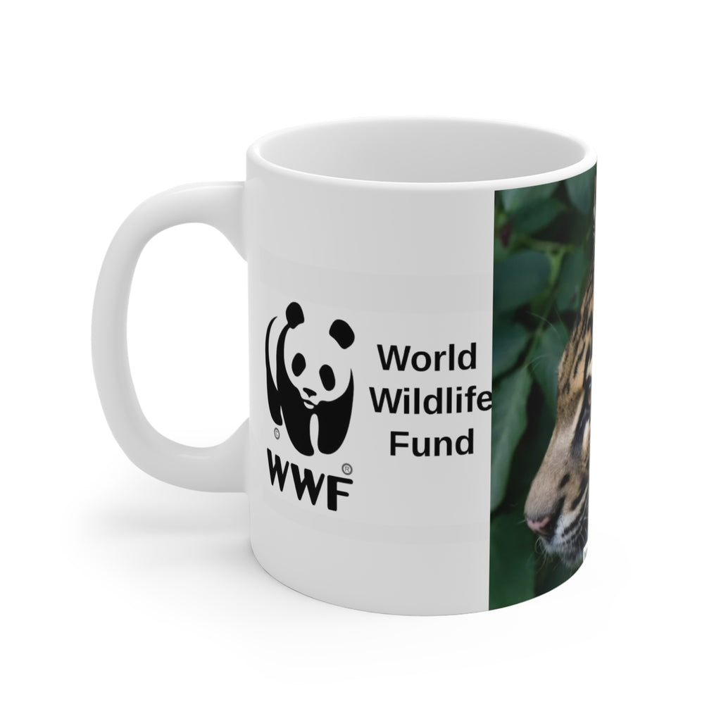 MUG NATURE  WWF Clouded Leopard Mug 11oz – Wildlife Conservation Coffee Cup