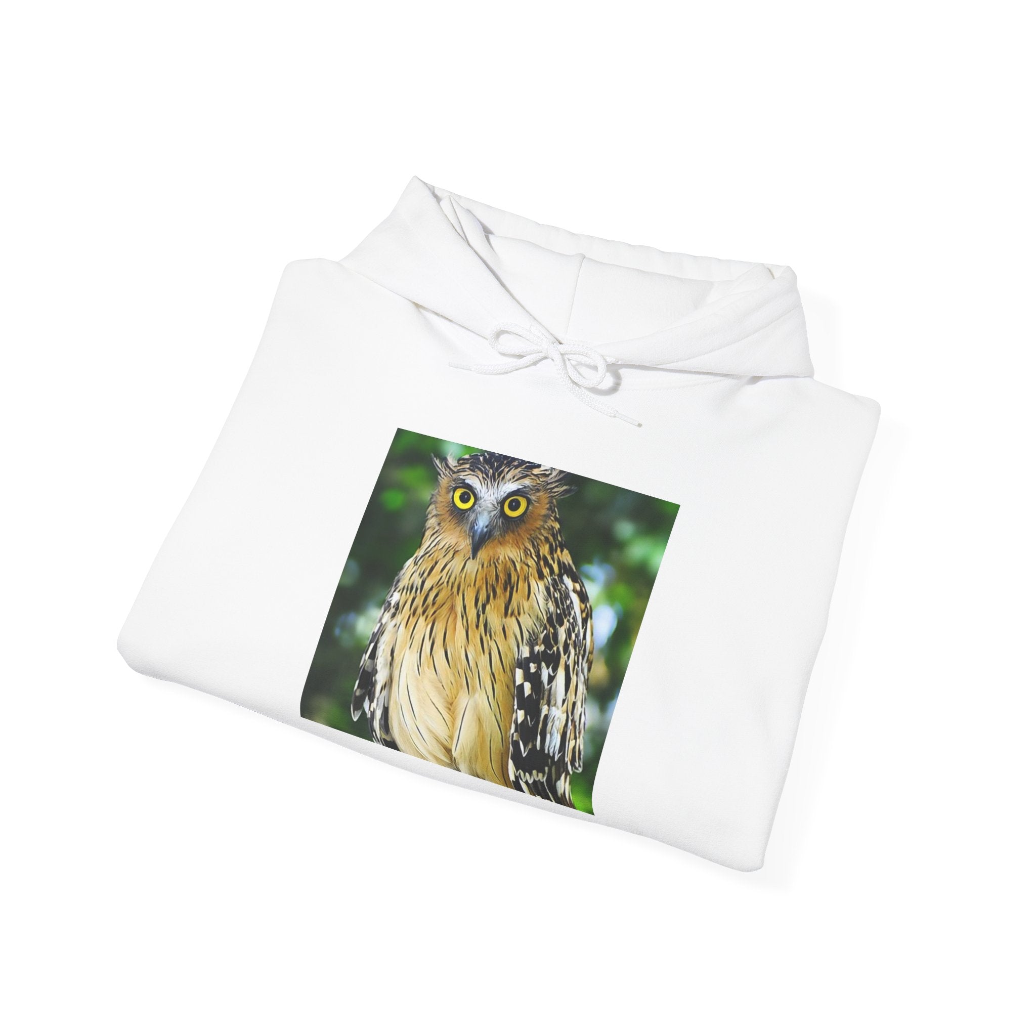 HOODIE NATURE WWF Owl Photo Hoodie — Wildlife Conservation Graphic Hooded Sweatshirt