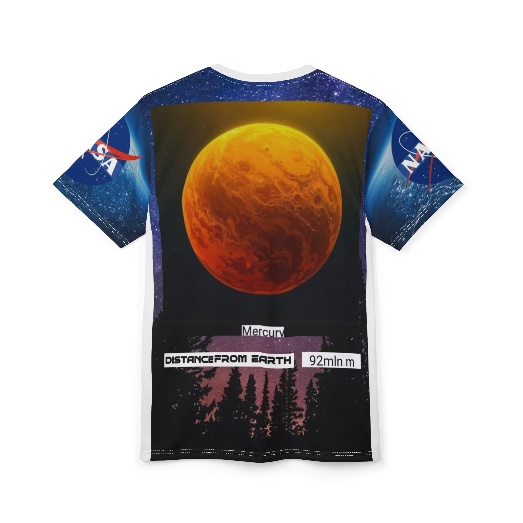 Mercury Series Bright Elegant Tee — Stylish All-Over Print Gift