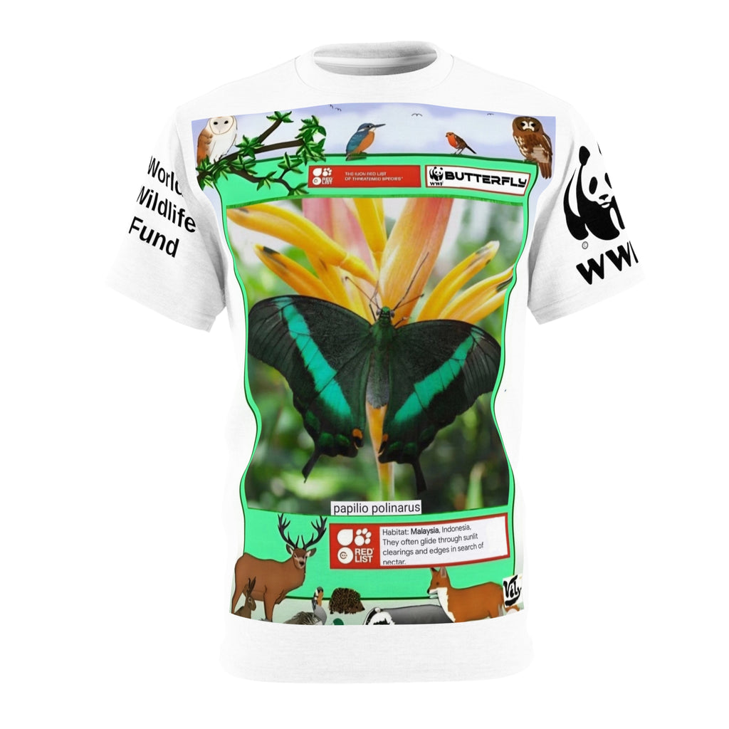Wildlife Butterfly T-Shirt — Bright Elegant Butterfly Tee, Perfect Gift
