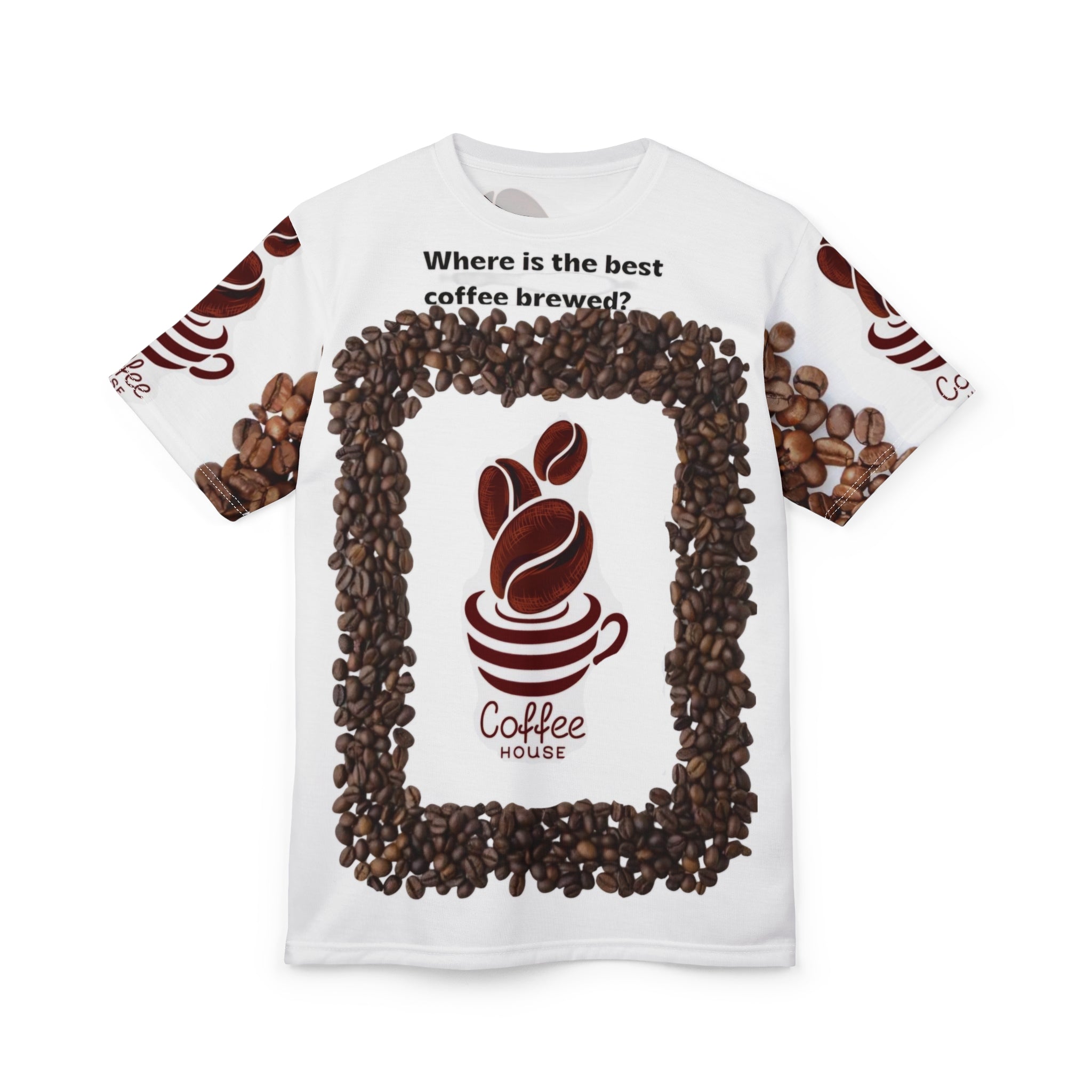 Coffee Shop Branded T-Shirt — Bright Cut & Sew Tee