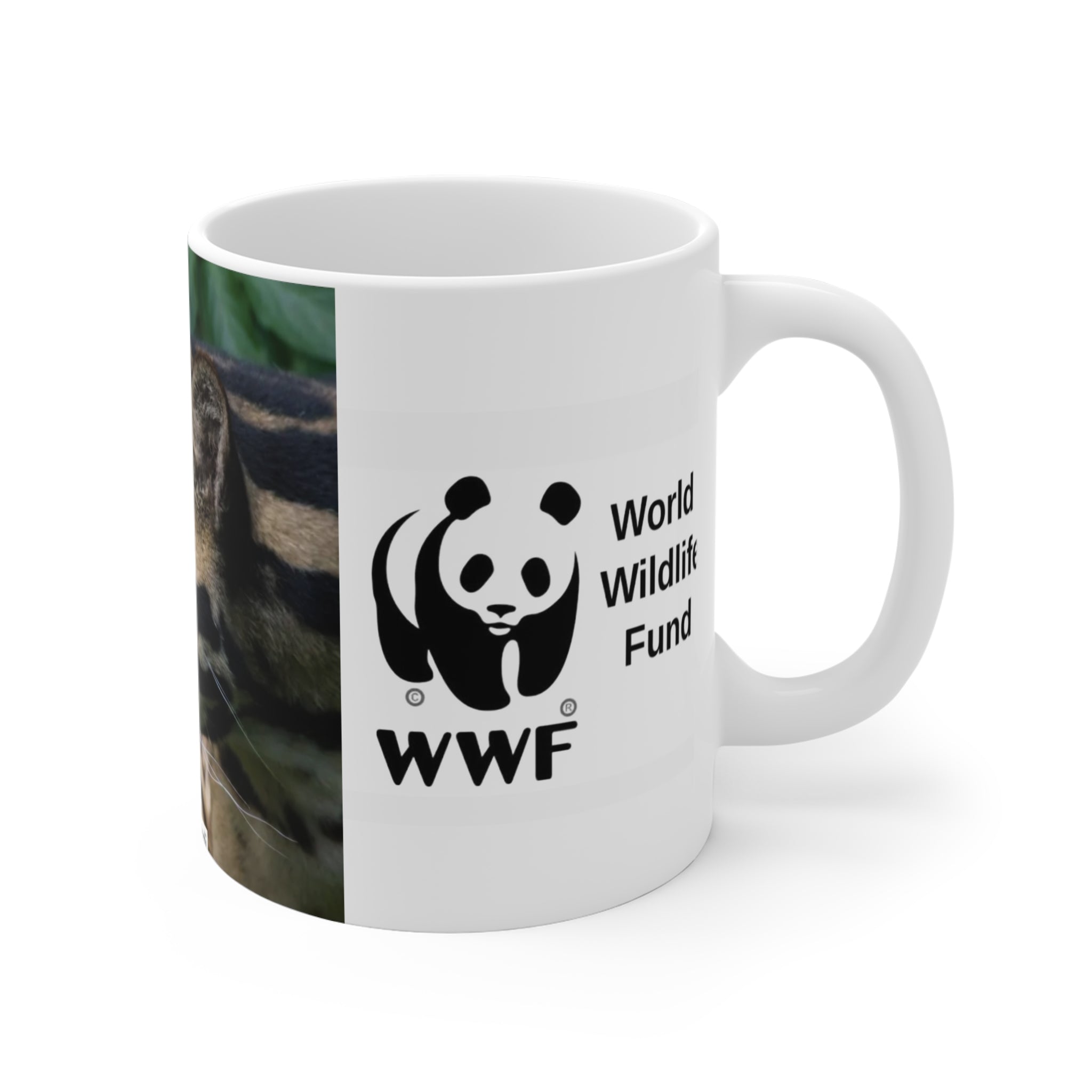 MUG NATURE  WWF Clouded Leopard Mug 11oz – Wildlife Conservation Coffee Cup