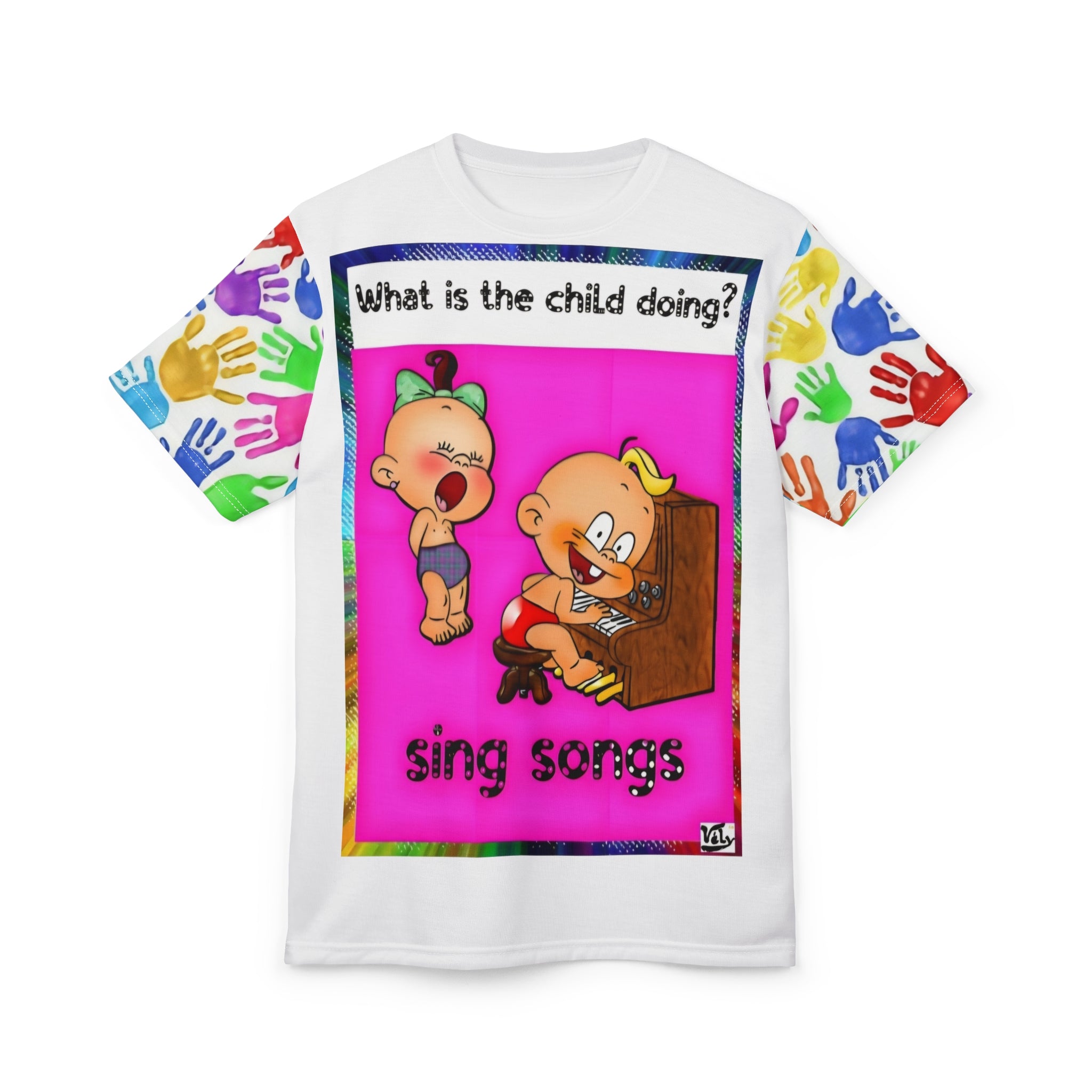 What Does It Do? Bright Graphic T‑Shirt