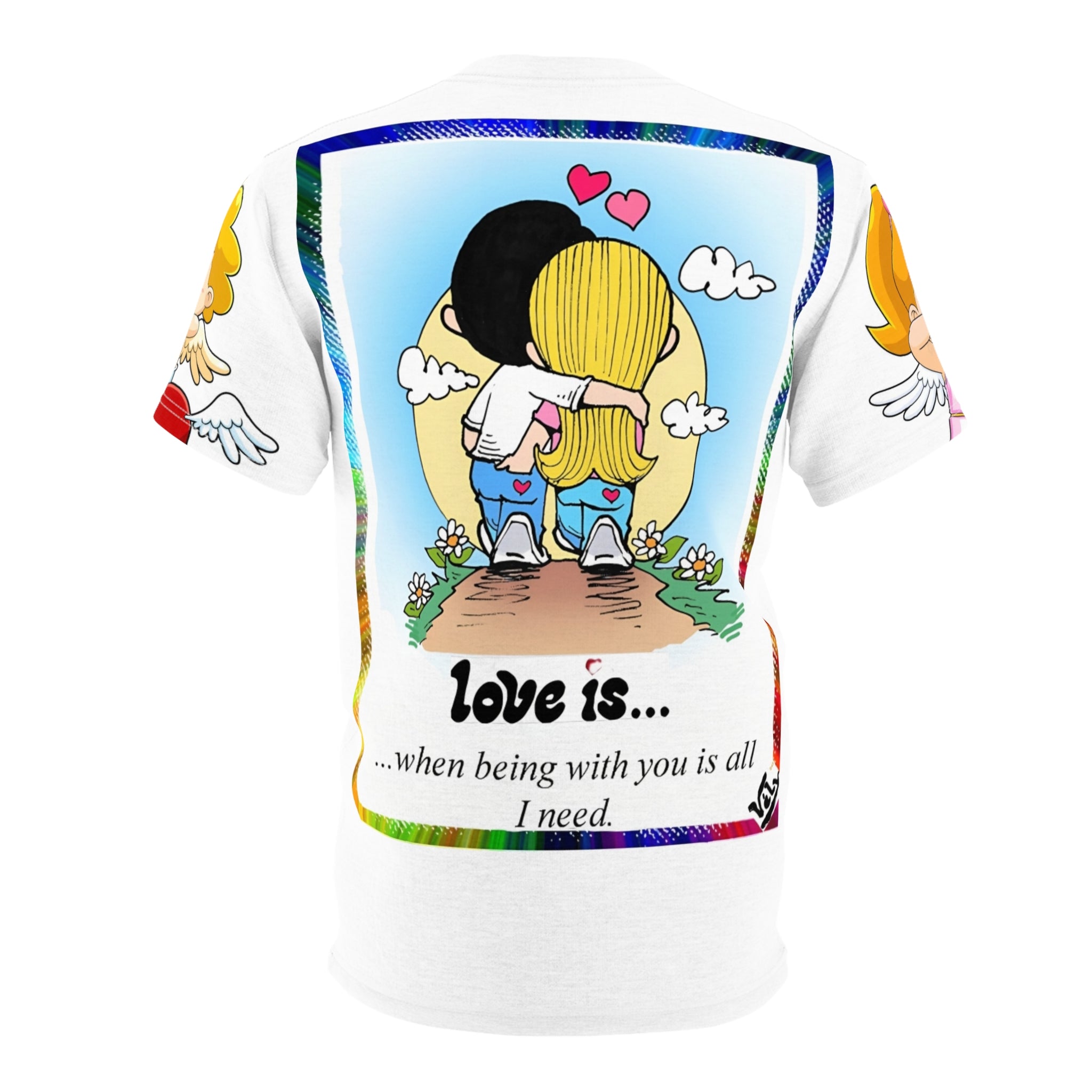 💎 Love Is... Graphic Tee — Romantic Couple Hearts Valentine T-Shirt 💎