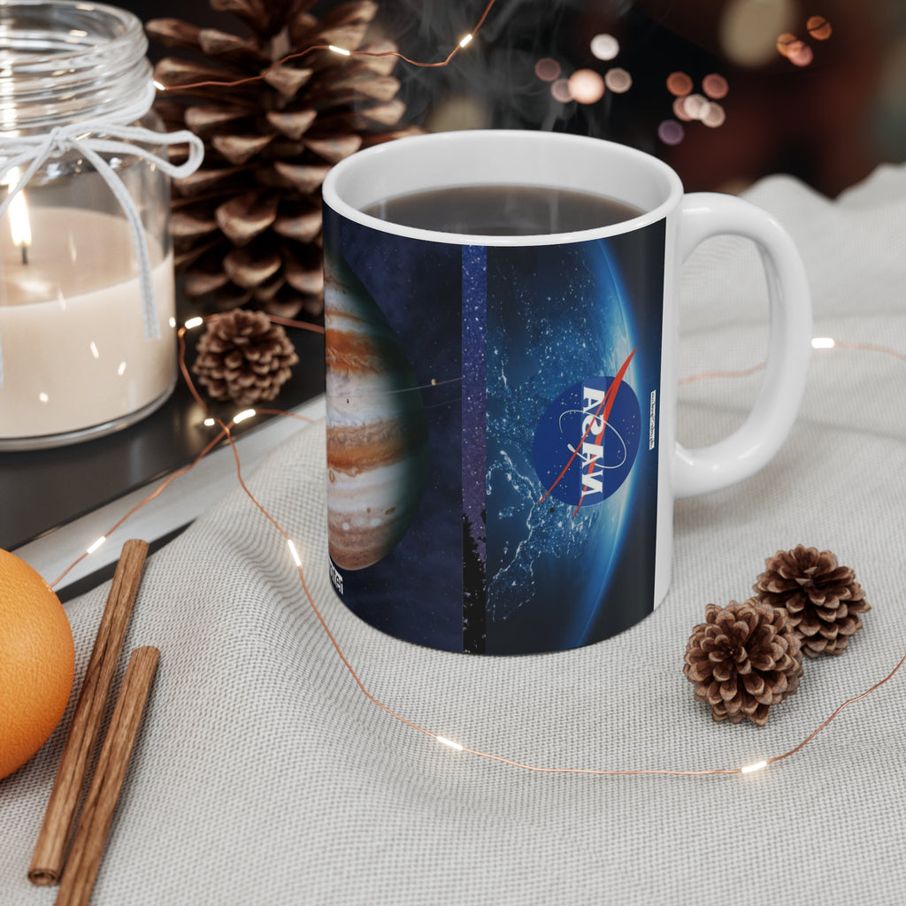 NASA Jupiter Mug — 11oz Space Planet Coffee Cup